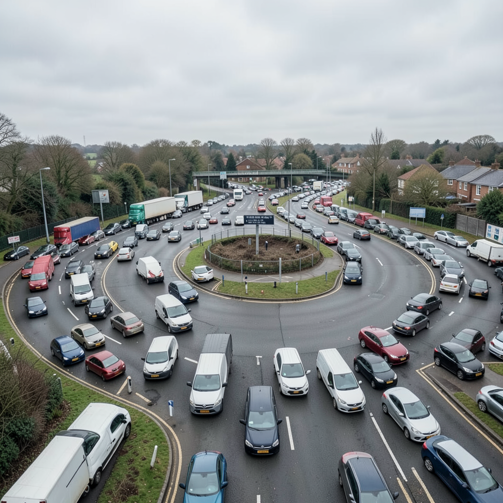 Works on congested Nottinghamshire roundabout brought forward